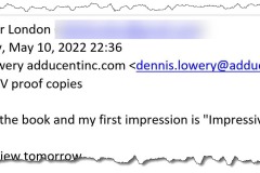 Client comment on receipt of EVER VIGILANT book proof copy