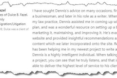 Dulce Fazel LinkedIn Recommendation forDennis Lowery