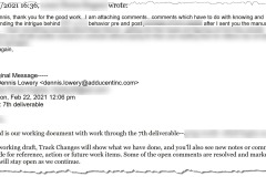Ghost/Re-Writing Client Work Review Comment