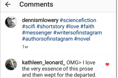 Reader comments about ALL I AM by Dennis Lowery.