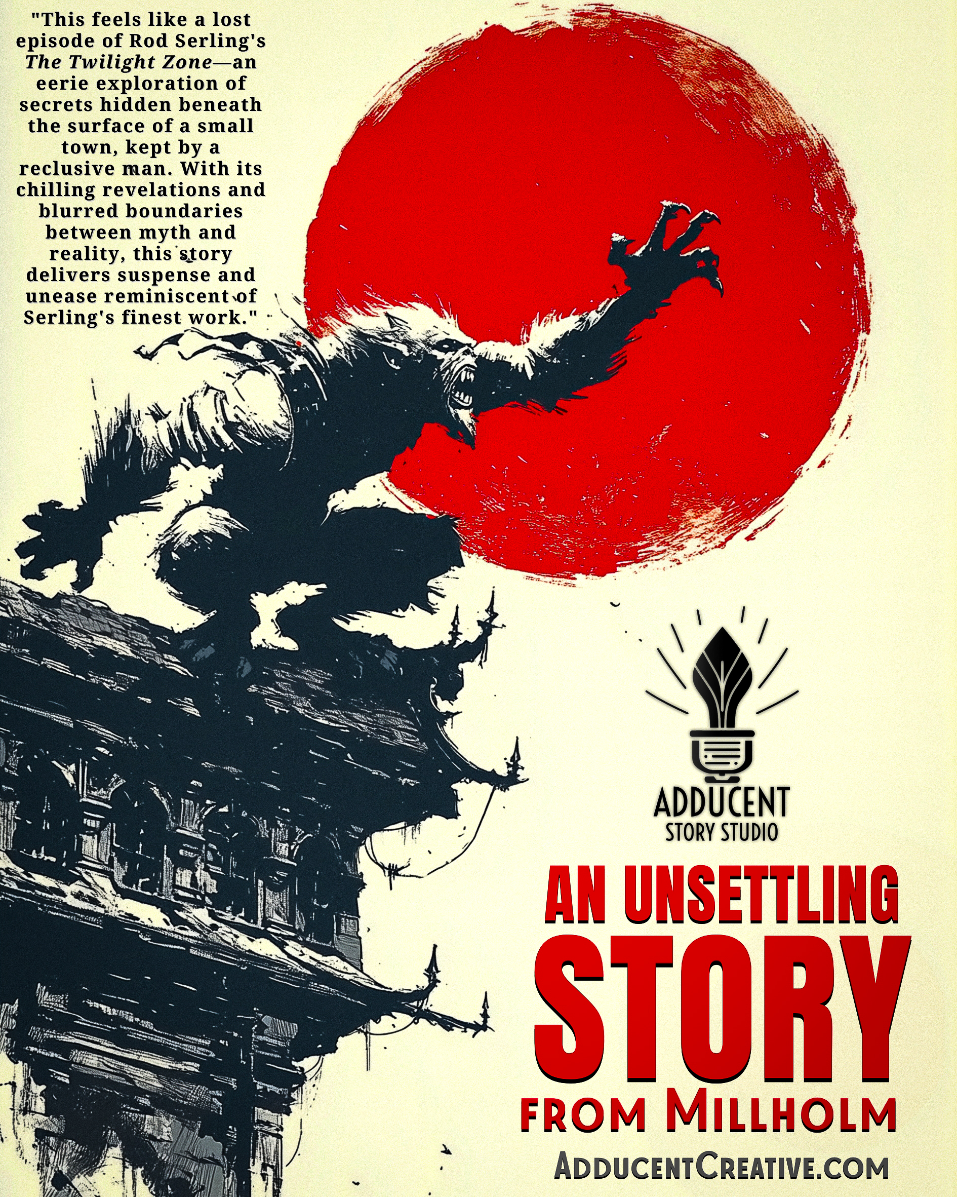 AN UNSETTLING STORY FROM MILLHOLM (2025 alt) by Dennis Lowery