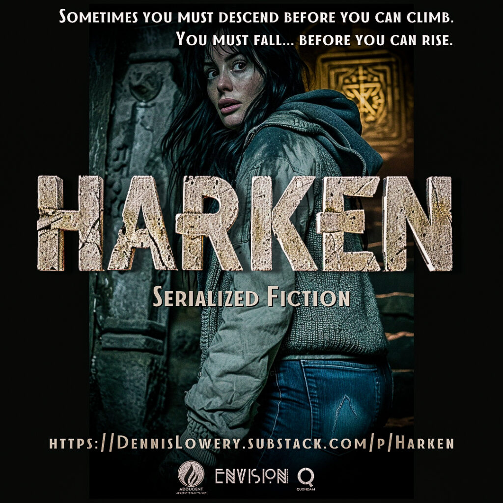 HARKEN Serialized Fiction from Adducent by Dennis Lowery.
