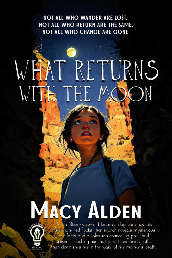 WHAT RETURNS WITH THE MOON Cover (2025) Adducent Story Studio